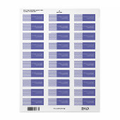 Custom Minimal Modern Zigzag Label (Vorne)