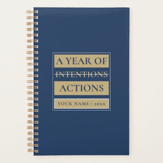 Custom Minimal Planner with Name, Year & Title Planer (Vorderseite)