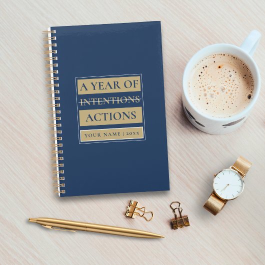 Custom Minimal Planner with Name, Year & Title Planer