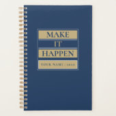 Custom Minimal Planner with Name, Year & Title Planer (Vorderseite)