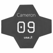 Custom Minimalist American Athlete Monochromatic  Fußball (Flach)