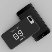 Custom Minimalist American Athlete Monochromatic  iPhone Hülle