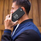 Custom Minimalist American Athlete Monochromatic  iPhone Hülle