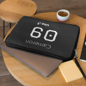 Custom Minimalist American Athlete Monochromatic  Laptopschutzhülle