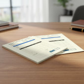 Custom Minimalist Business Invoice Sales Receipt Notizblock