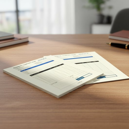 Custom Minimalist Business Invoice Sales Receipt Notizblock