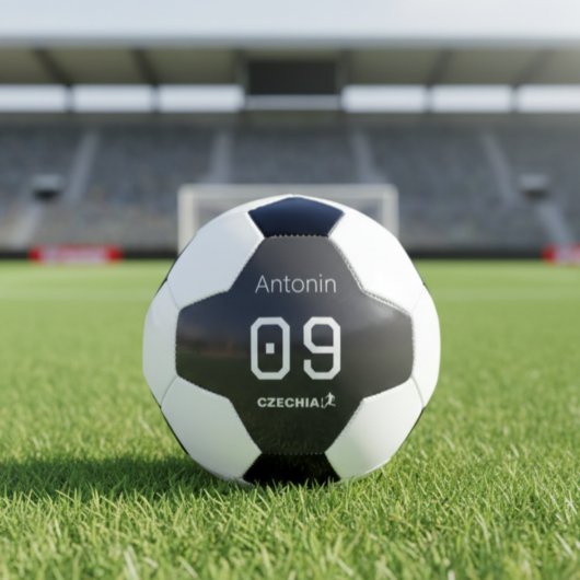 Custom Minimalist Czech National Athlete  Fußball