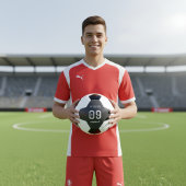 Custom Minimalist Czech National Athlete  Fußball