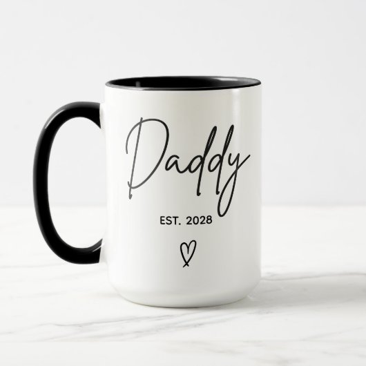 Custom Minimalist Dad Mug for New Dads & Parents Tasse (Links)