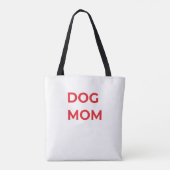 Custom Minimalist Dog Mom Tote – Personalized Pet  Tasche (Rückseite)