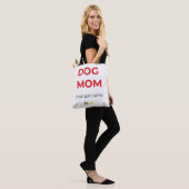 Custom Minimalist Dog Mom Tote – Personalized Pet  Tasche (Am Model)