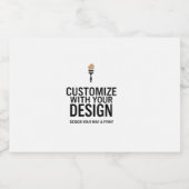 Custom Minimalist Personalized Company Branded  Alkoholflaschenetikett (Einzelnes Label)