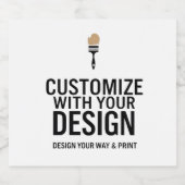 Custom Minimalist Personalized Company Branded Alkoholflaschenetikett (Einzelnes Label)