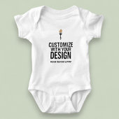Custom Minimalist Personalized Company Branded Baby Strampler