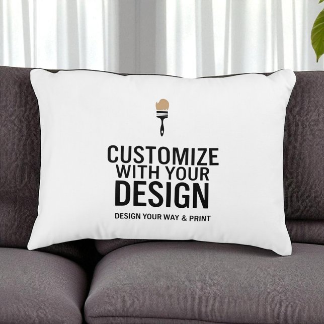 Custom Minimalist Personalized Company Branded  Dekokissen (Von Creator hochgeladen)