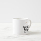 Custom Minimalist Personalized Company Branded Espressotasse (Vorderseite Rechts)