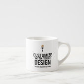 Custom Minimalist Personalized Company Branded Espressotasse (Rechts)