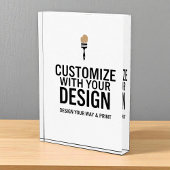 Custom Minimalist Personalized Company Branded Fotoblock