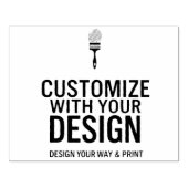 Custom Minimalist Personalized Company Branded Gummistempel (Prägung)