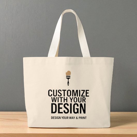 Custom Minimalist Personalized Company Branded Jumbo Stoffbeutel