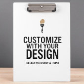 Custom Minimalist Personalized Company Branded Klemmbrett