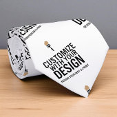 Custom Minimalist Personalized Company Branded  Krawatte