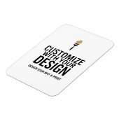 Custom Minimalist Personalized Company Branded  Magnet (Linke Seite)
