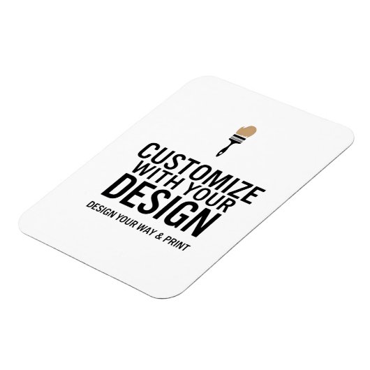 Custom Minimalist Personalized Company Branded Magnet (Linke Seite)