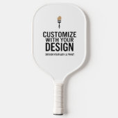 Custom Minimalist Personalized Company Branded Pickleball Schläger (Rückseite)