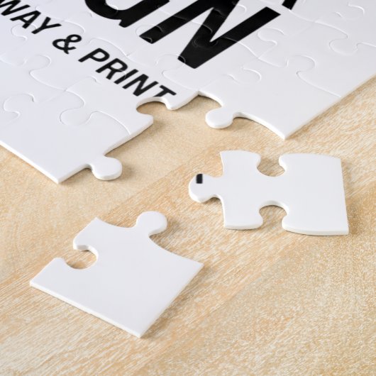 Custom Minimalist Personalized Company Branded Puzzle (Seite)