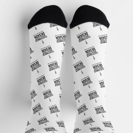 Custom Minimalist Personalized Company Branded  Socken (Oben)
