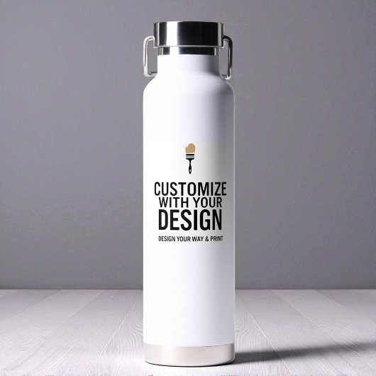 Custom Minimalist Personalized Company Branded  Trinkflasche
