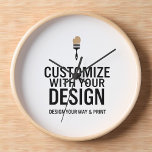 Custom Minimalist Personalized Company Branded  Uhr<br><div class="desc">Make every minute count with this Minimalist Personalized Company Branded Large Clock, designed to showcase your business logo or custom text in a clean, contemporary style. Perfect for offices, conference rooms, reception areas, or as a corporate gift, this wall clock blends function with subtle brand presence. The oversized design offers...</div>