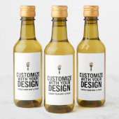 Custom Minimalist Personalized Company Branded  Weinetikett (Flaschen)