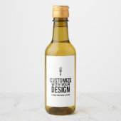Custom Minimalist Personalized Company Branded  Weinetikett (Vorderseite)