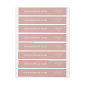 Custom Minimalist Trendy Dusty Rose Business (Bogen)