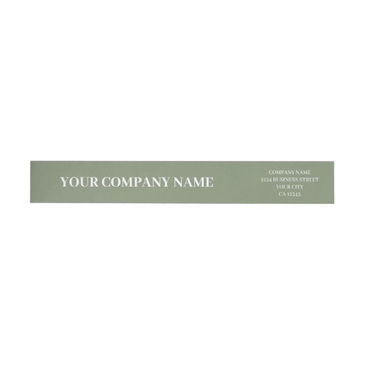 Custom Minimalist Trendy Sage Green Business (Person)