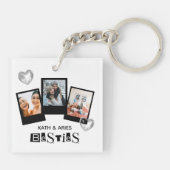 Custom Minimalistisch Best Friend Ever BESTE FREUN Schlüsselanhänger (Rückseite)