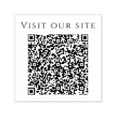 Custom Minimalistisch QR Code Website Facebook Permastempel (Design)