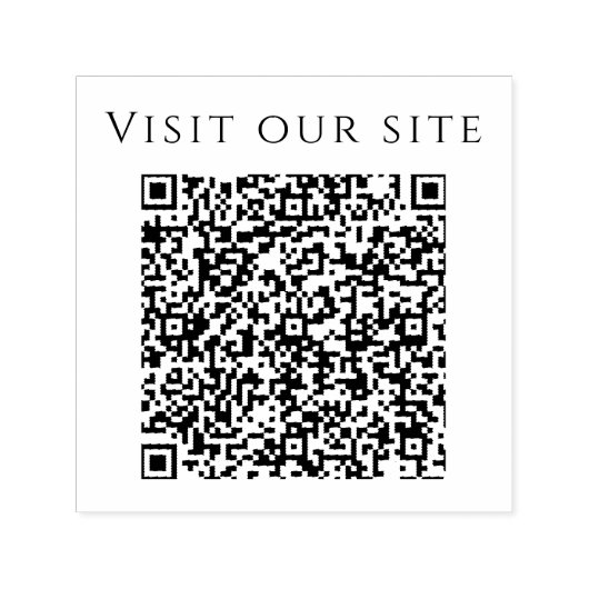 Custom Minimalistisch QR Code Website Facebook Permastempel (Design)