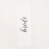 Custom Minimalistisch Script Bride Name Wedding Yogamatte (Vorderseite)