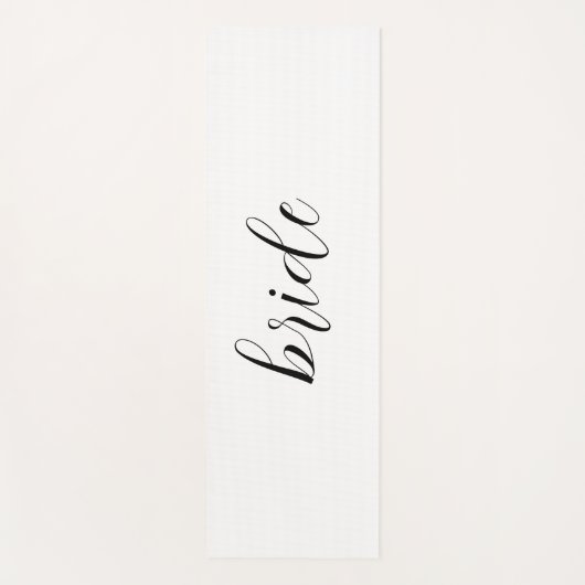 Custom Minimalistisch Script Bride Name Wedding Yogamatte (Vorderseite)