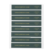 Custom Minimalistisch Trendly Dunkel Green Gold Bu (Bogen)