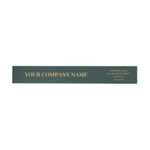 Custom Minimalistisch Trendly Dunkel Green Gold Bu