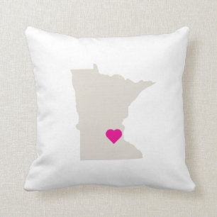 Custom Minnesota Staat Liebe Reversible Pillow Kissen