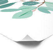 Custom Mint Labrador Retriever Silhouette Poster (Ecke)