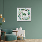 Custom Mint Labrador Retriever Silhouette Poster