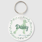 Custom mint poodle keychain Photo Personalized Schlüsselanhänger (Vorderseite)