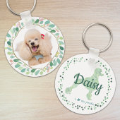 Custom mint poodle keychain Photo Personalized Schlüsselanhänger