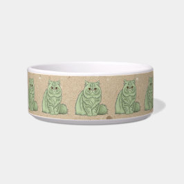 Custom Minze Persian Cat Pet Bowl - Personalisiert Napf